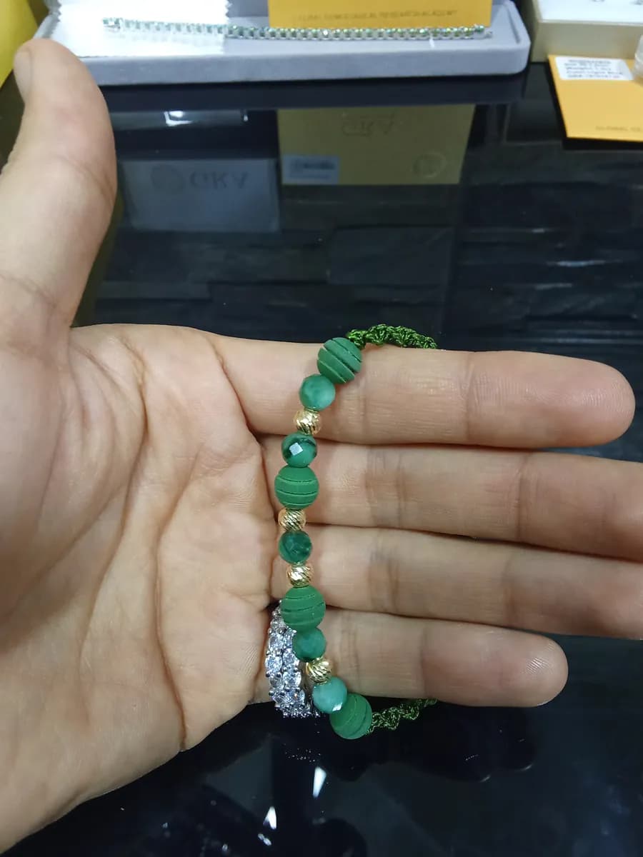 Pulsera oro esmeraldas 🍀⚜️