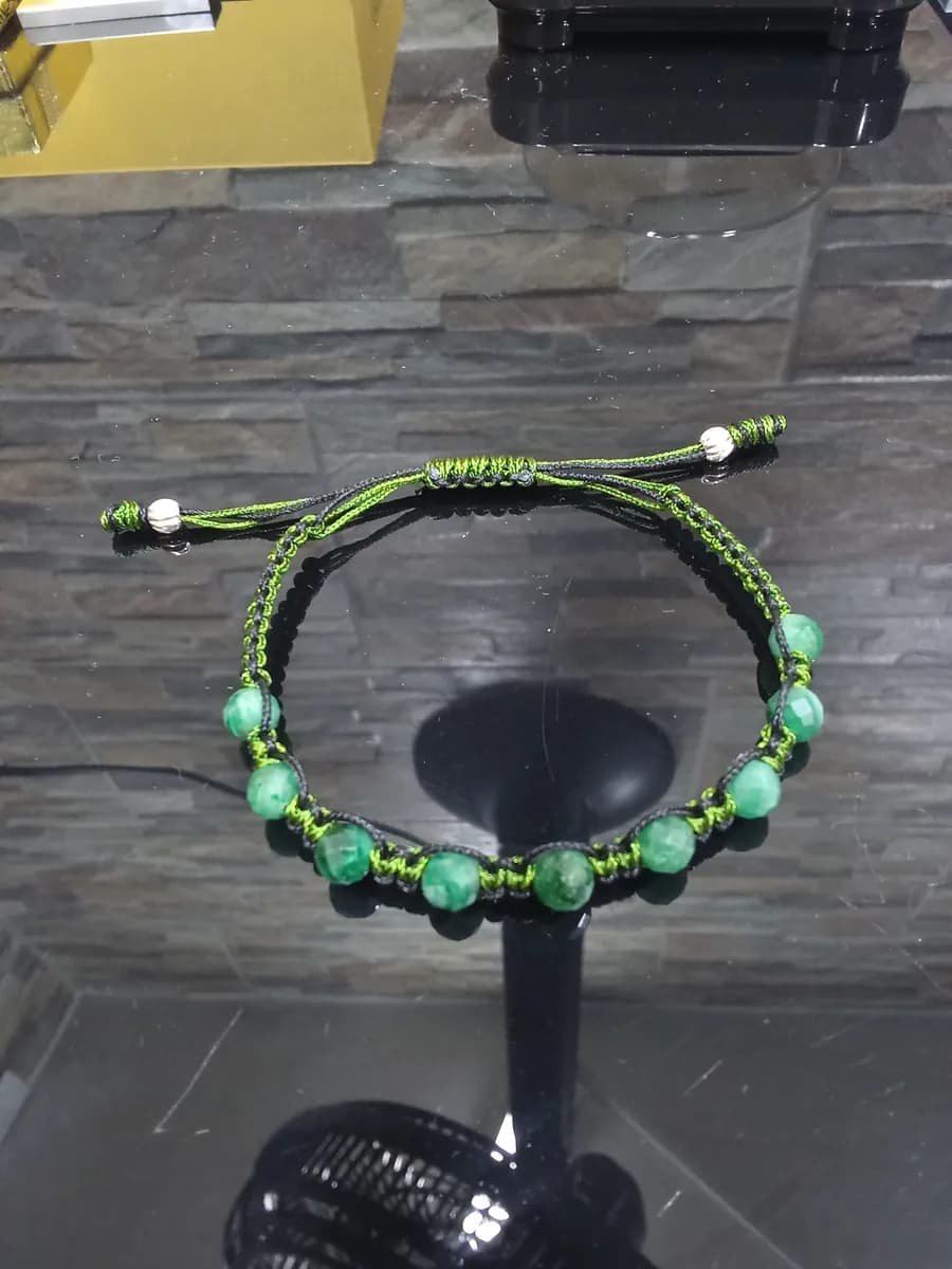 Pulsera esmeraldas 🍀🍀