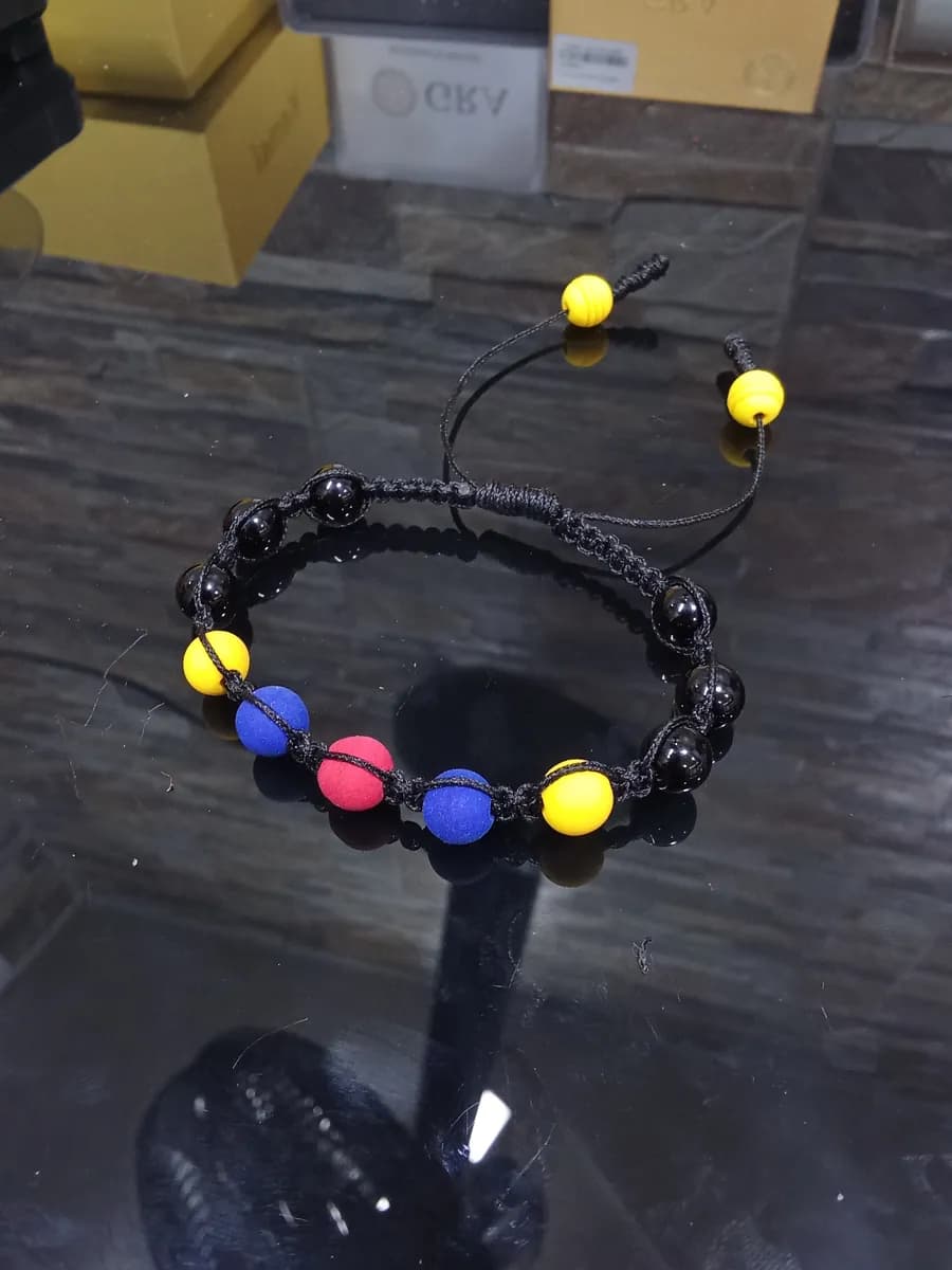 Pulsera selección colombia y Turmalina 💛💙♥️⚫⚫