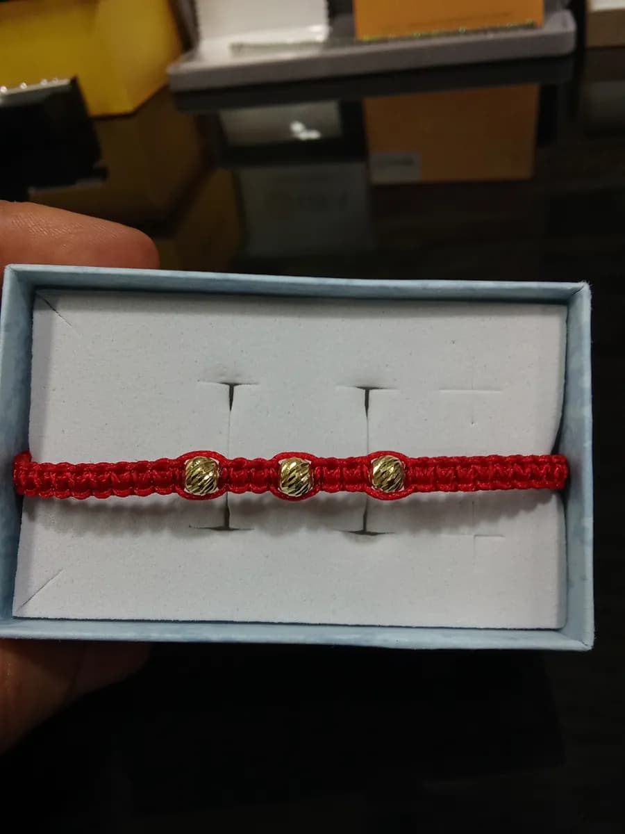 Pulsera tejido 3 balines ♦️